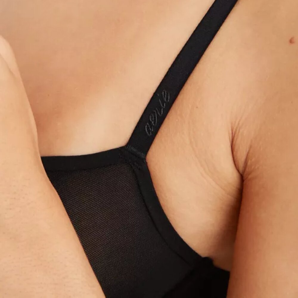 Aerie SMOOTHEZ Microfiber Unlined Bra Black - Picture 3 of 14